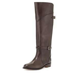 FRYE Dorado 77561 Brown Knee High Buckle Riding Boots Size 6.5 MSRP $598